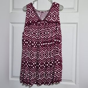 Lane Bryant Purple Tank Top Tunic Size 22/24
